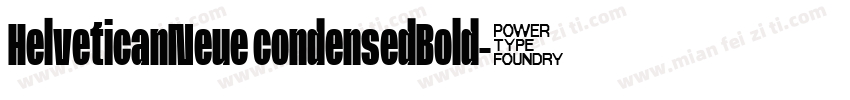 HelveticanNeue condensedBold字体转换